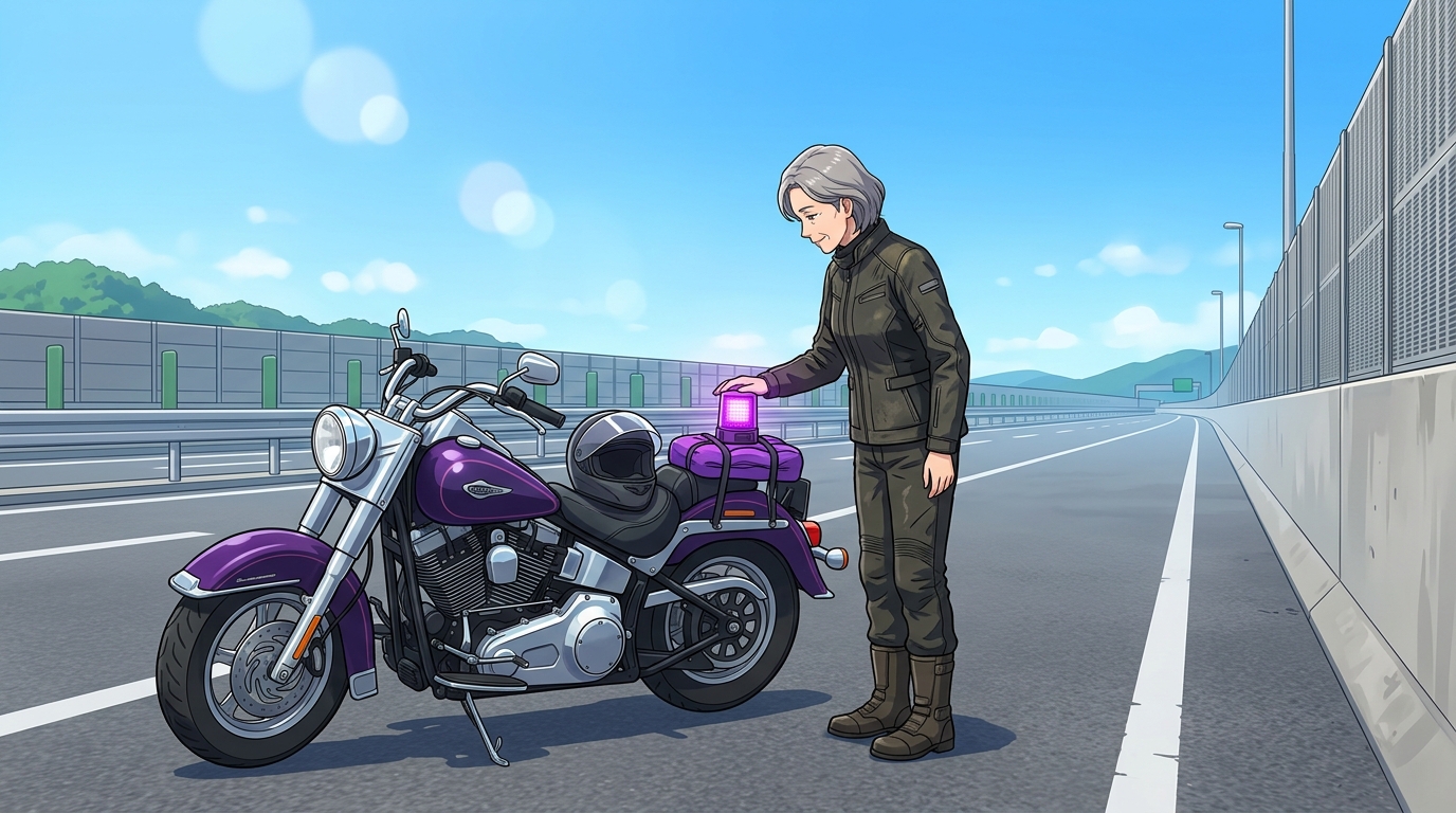 60代バイク乗りの実体験!パープルセーバーを積んで走る日々