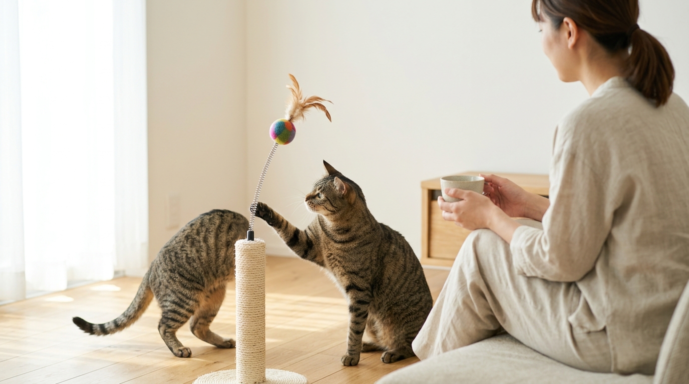 猫が本当に夢中になる瞬間!リアルな遊び方と反応